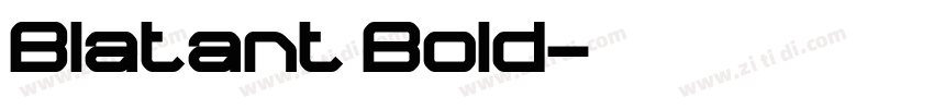 Blatant Bold字体转换